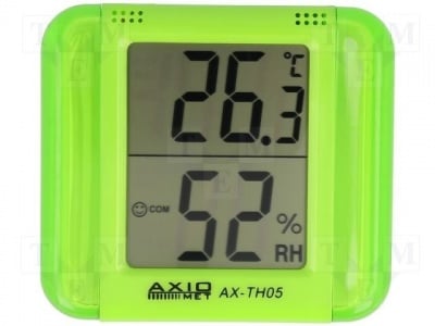 Термометър и влагомер AX-TH05 Термо-хигрометър; LCD; -50?70°C; Точност: ±1°C; 0,1°C; 10?99%RH